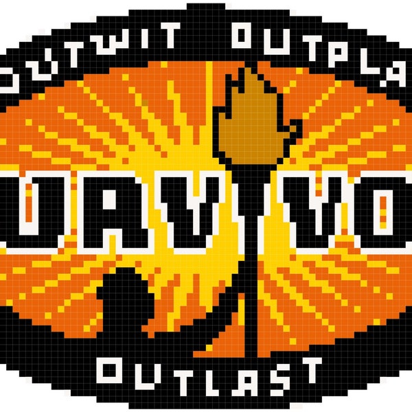 Survivor Logo - Digital Cross Stitch Pattern