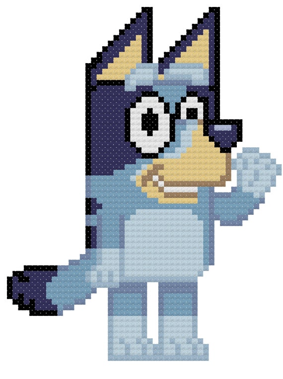 Bluey Digital Cross Stitch Pattern | Etsy Nederland