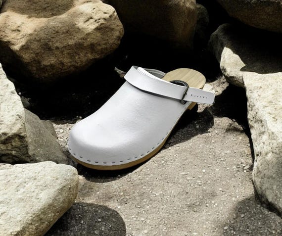 Leather Natural Uniforms Shoes Medical Clogs For Men's