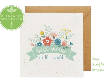 Mandala Card Vegan and Biodegradable Seed Card Plantable