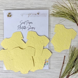 FORME assortite in carta semi PIANTABILE (confezione da 15) Biodegradabile Eco-Friendly - Yellow Baby Grows