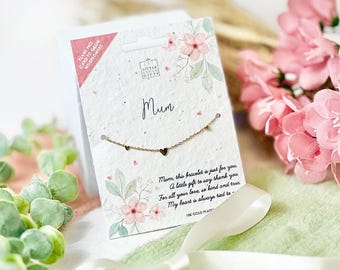 Pastel Petals - Mum - Bracelet – Elegant, Thoughtful Jewellery with Plantable, Eco-Friendly Packaging.