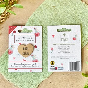 POCKET HUG con biglietto PIANTABILE - Pozione d'amore, ecologico, pianta dopo l'uso, fai crescere fiori selvatici, San Valentino, piccolo regalo, regalo premuroso