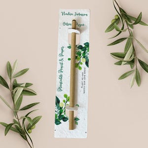 LÁPIZ PLANTABLE con tarjeta de respaldo de papel plantable, regalo de boda, obsequio, papel de semillas biodegradable ecológico - Foliage