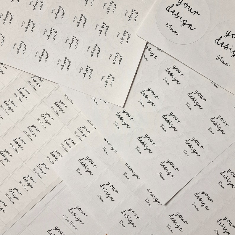 Biodegradable STICKERS, Eco-friendly LABELS, Custom Square Waterproof ...