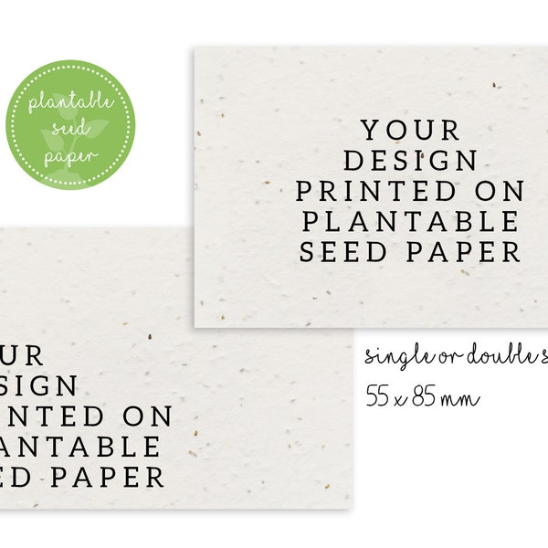 Thick Business CARDS, Seed Paper Cards, Luxury BUSINESS PRESENTATION Name Cards, Personalized Wildflower Plantable Card, Biodegradable