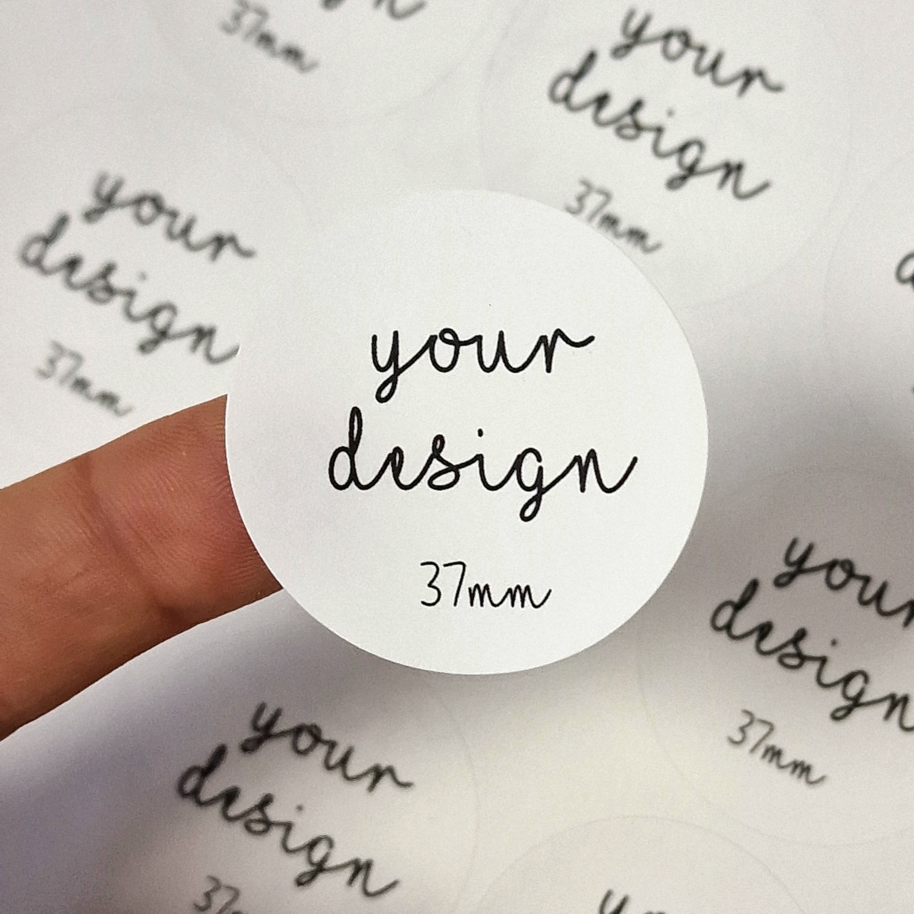 Biodegradable Eco-friendly Custom Round Stickers Waterproof - 25mm 38mm ...