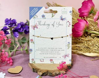 Little Moments - Thinking of You - Bracelet – Elegant, Thoughtful Jewellery with Plantable, Eco-Friendly Packaging.
