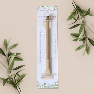 BOLÍGRAFO PLANTABLE con tarjeta de respaldo de papel plantable, obsequio de boda, obsequio, regalo, papel de semillas biodegradable ecológico - Primavera