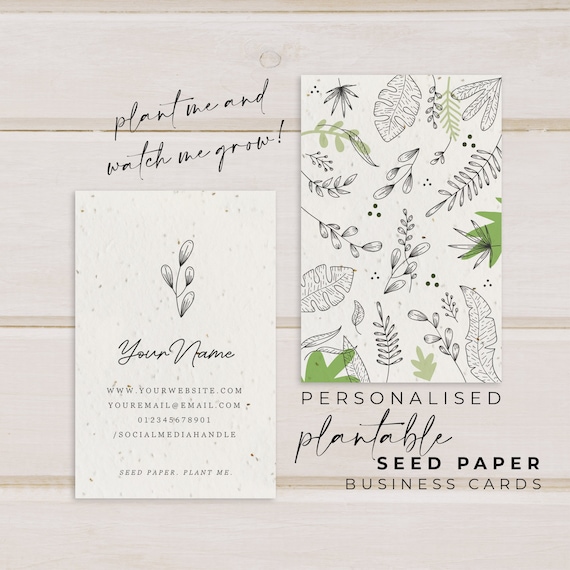 Plant Me! Biodegradable Flower Seed Paper