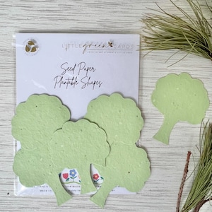 FORME assortite in carta semi PIANTABILE (confezione da 15) Biodegradabile Eco-Friendly - Green Tree