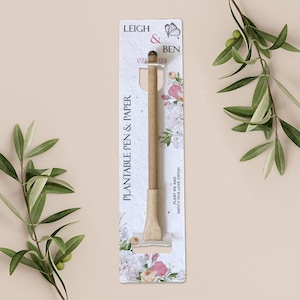 Bolígrafo para plantar, regalo de boda, obsequio, papel de semillas biodegradable y ecológico - Flutter