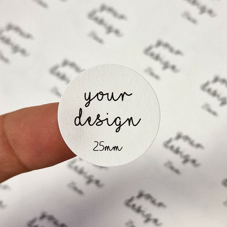 Biodegradable Eco-friendly Custom Round Stickers Waterproof - 25mm 38mm ...