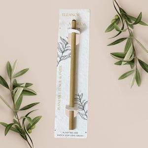 LÁPIZ PLANTABLE con tarjeta de respaldo de papel plantable, regalo de boda, obsequio, papel de semillas biodegradable ecológico - Simple Lines