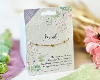 Pastel Petals - Friend - Bracelet – Elegant, Thoughtful Jewellery with Plantable, Eco-Friendly Packaging.