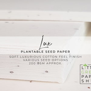 A3 200gsm Plantable Seed Paper LUX - Flowers Eco-friendly Biodegradable Sustainable