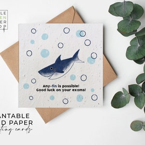 Papier de graines de fleurs, cartes de papier de graines, carte plantable de fleurs sauvages, carte de graines imprimées, cadeau de jardinage écologique-Toute fin est des examens possibles