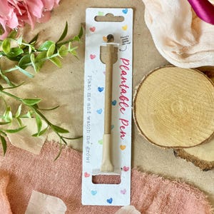 BOLÍGRAFO PLANTABLE: bolígrafo ecológico con semillas, relleno para bolsas de fiesta, planta después de su uso, cultiva flores silvestres, regalo ecológico de San Valentín - Corazones arcoíris