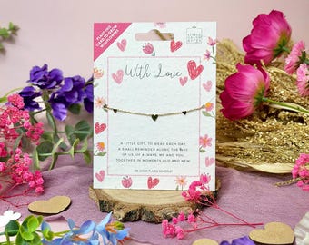 Little Moments - With Love - Bracelet – Elegant, Thoughtful Jewellery with Plantable, Eco-Friendly Packaging.