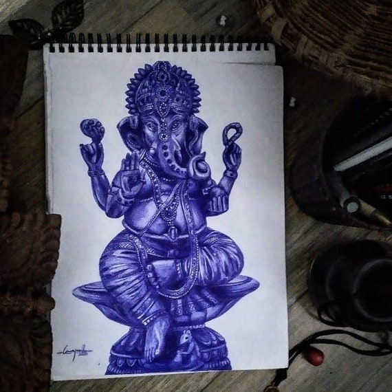How to draw Lord Ganesha