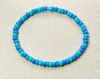 Bracelet en perles de rocaille pastel | Bijou élastique fait main