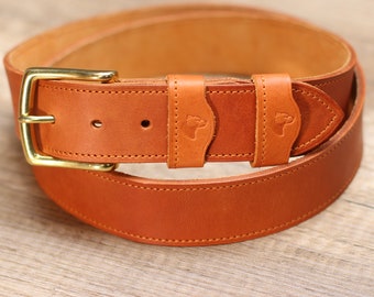 Leather belt XXXL men's belt DÜSSELDORF 40 - Guertelatelier - Handmade