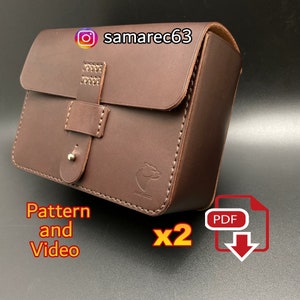 Bum bag Minsk size L / XL Biker bag Belt bag Hip bag 2 x PDF sewing pattern / video instructions Digital Template and Video Tutorial