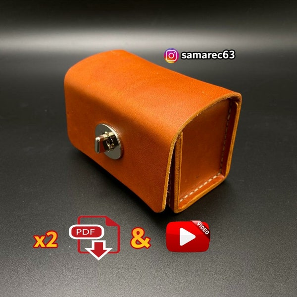 Leather Treasure Box / Treasure Box / Jewelry Box x2 PDF Digital Content / Sewing Instructions (Video)