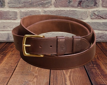 Leather belt XXXL men's belt STUTTGART 40 - Guertelatelier - Handmade