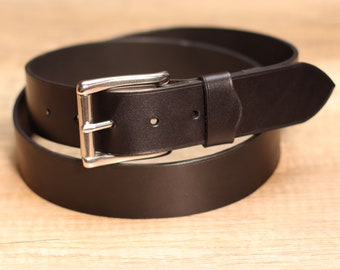 Leather belt men's belt POTSDAM 40 - Guertelatelier - Handmade