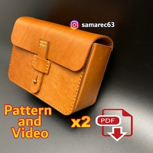 Bauchtasche Minsk mini Gr L / XL Bikertasche Gürteltasche Hüfttasche  2 x PDF Schnittmuster / Video Anleitung Digital Template and Video