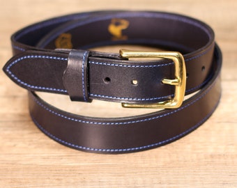 Leather belt women's belt PARIS 40 - Guertelatelier - Handmade