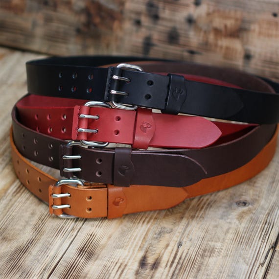 Vintage Tool Leather and Buckle Belt Garden Tool Belt-Walnut Leather & Antique Brass - Revivall  main image 3