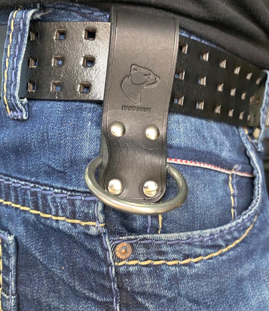 Belt Loop Leather Keychain Coupling Loop Hammer Holder Tool Etsy