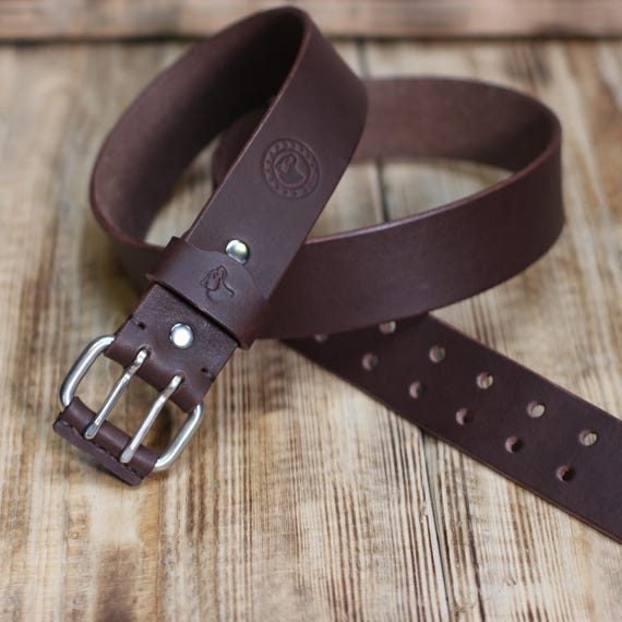 Vintage Handmade Genuine Leather Belt With Buckle Amazon.com: Classic Style Vintage Handmade Wide Copper  main image 4