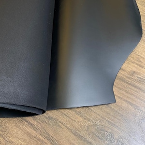 Leather Piece Cowhide Croupon Natural Leather / Blank Leather / Thick Leather 2.8 - 3.2 mm Electric Black Leather Top