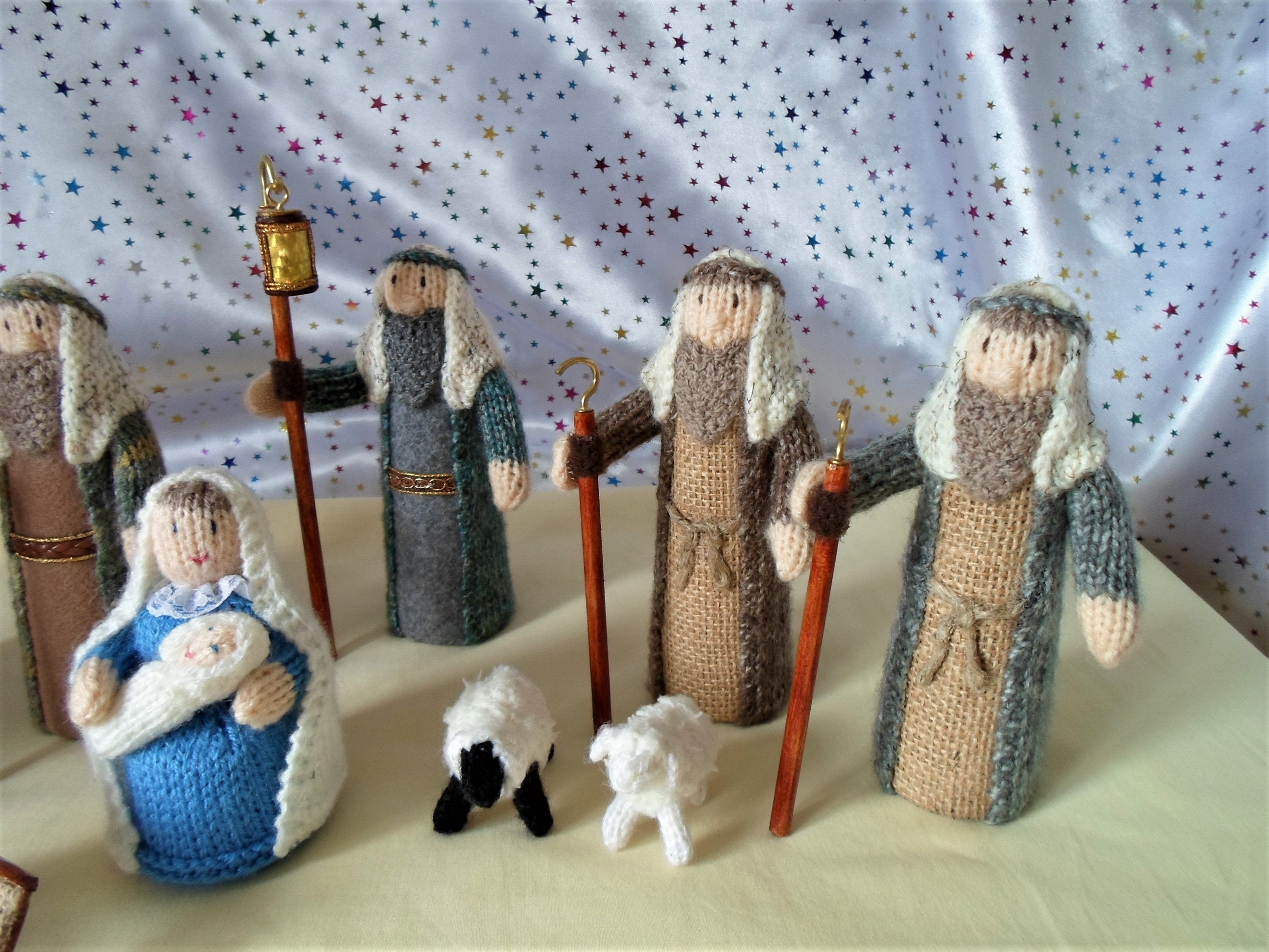 Knitted nativity set Nativity set .Hand Knitted Nativity Etsy