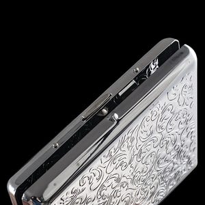 Brass Cigarette Case | 118g Vintage Card Holder, 20 Stick Full-Size Wallet | Groomsman Gift image 2