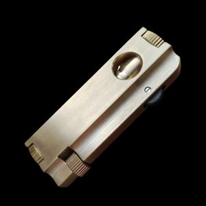 Massive Heavyweight Brass Lighter (208g) | Solid Billet "Pull-Out" Design, Indestructible EDC Gift, Heirloom Quality