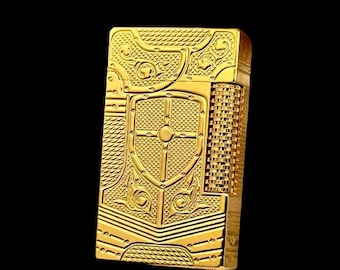 Templar Shield Metal Gas Butane Cigarette Lighter