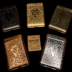 Engelse gangstersigarettenkoker uit de jaren 1920 | Heavy-duty metalen portemonnee