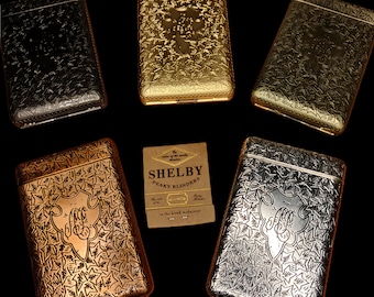 1920s English Gangster Cigarette Case | Heavy-Duty Metal Wallet