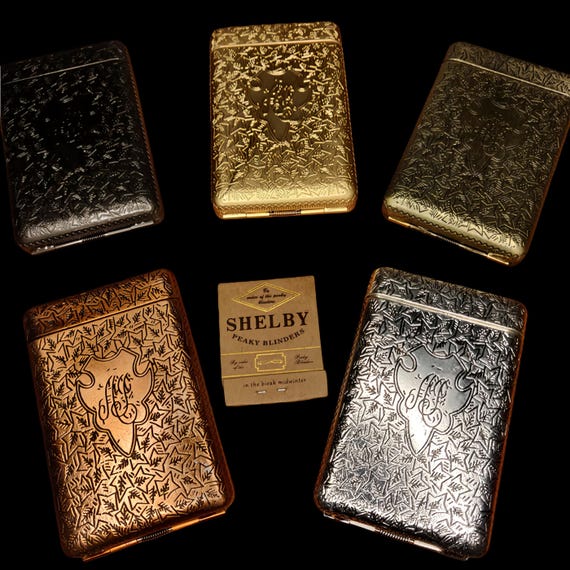 metal cigarette case 1920s English Gangster Cigarette Case | Heavy-duty Metal Wallet