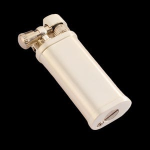 Encendedor de gánster inglés de los años 20: encendedor de gasolina vintage y delgado, estilo años 20 Silver