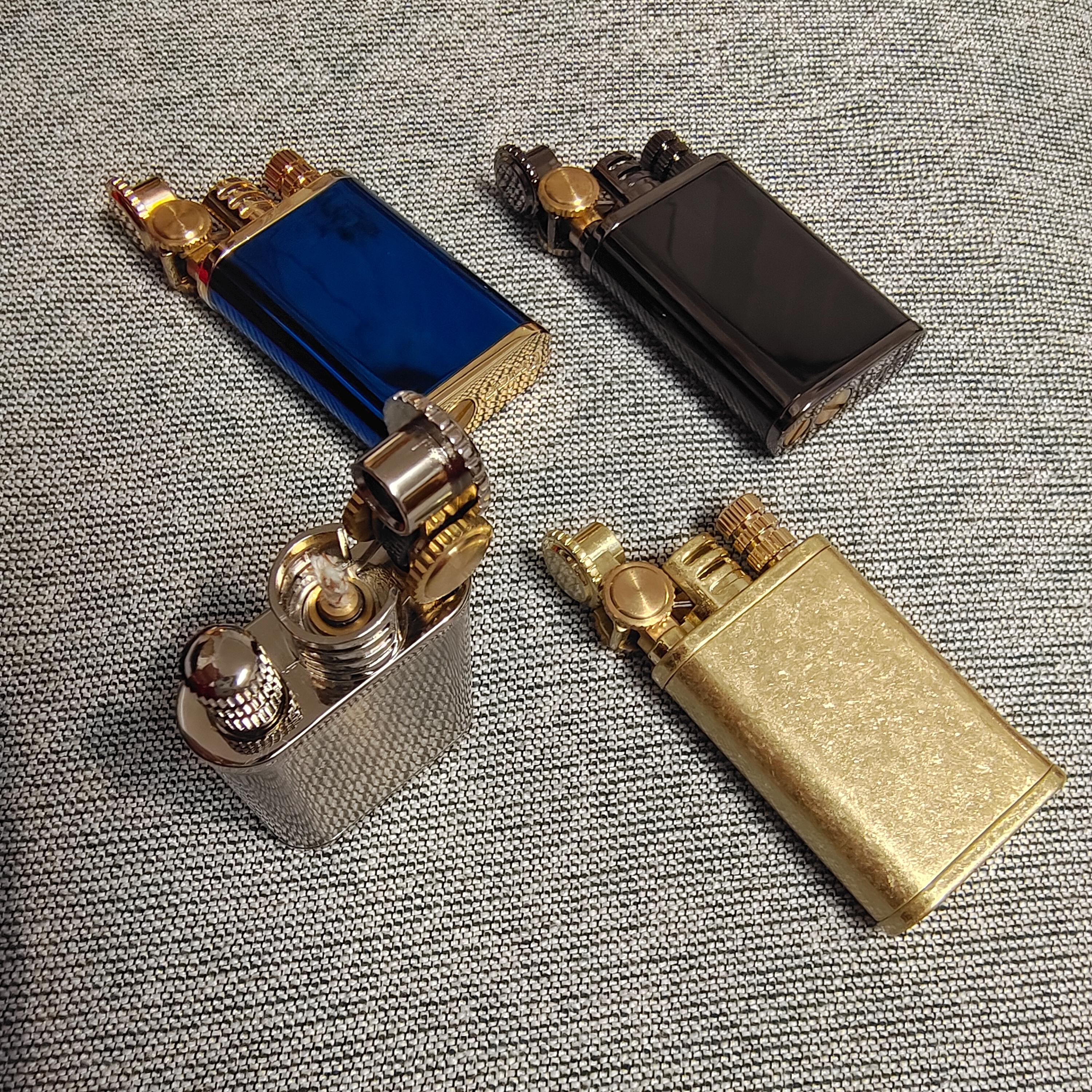 Solid Brass Permanent Match Lighter | Refillable Kerosene Striker - Etsy