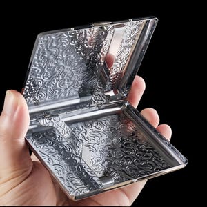 Brass Cigarette Case | 118g Vintage Card Holder, 20 Stick Full-Size Wallet | Groomsman Gift image 4