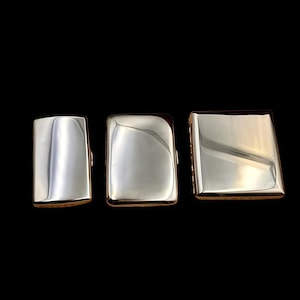 Luxury Cupronickel Cigarette Case | Polished Silver Finish, Dent-Resistant Hard-Shell, Heirloom Groomsman Gift for Him