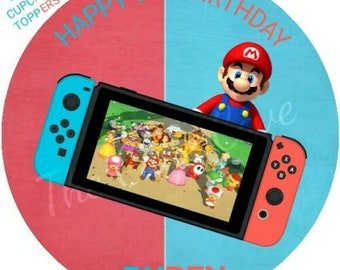 8 Inch Cake Topper Etsy - nintendo switch roblox cake