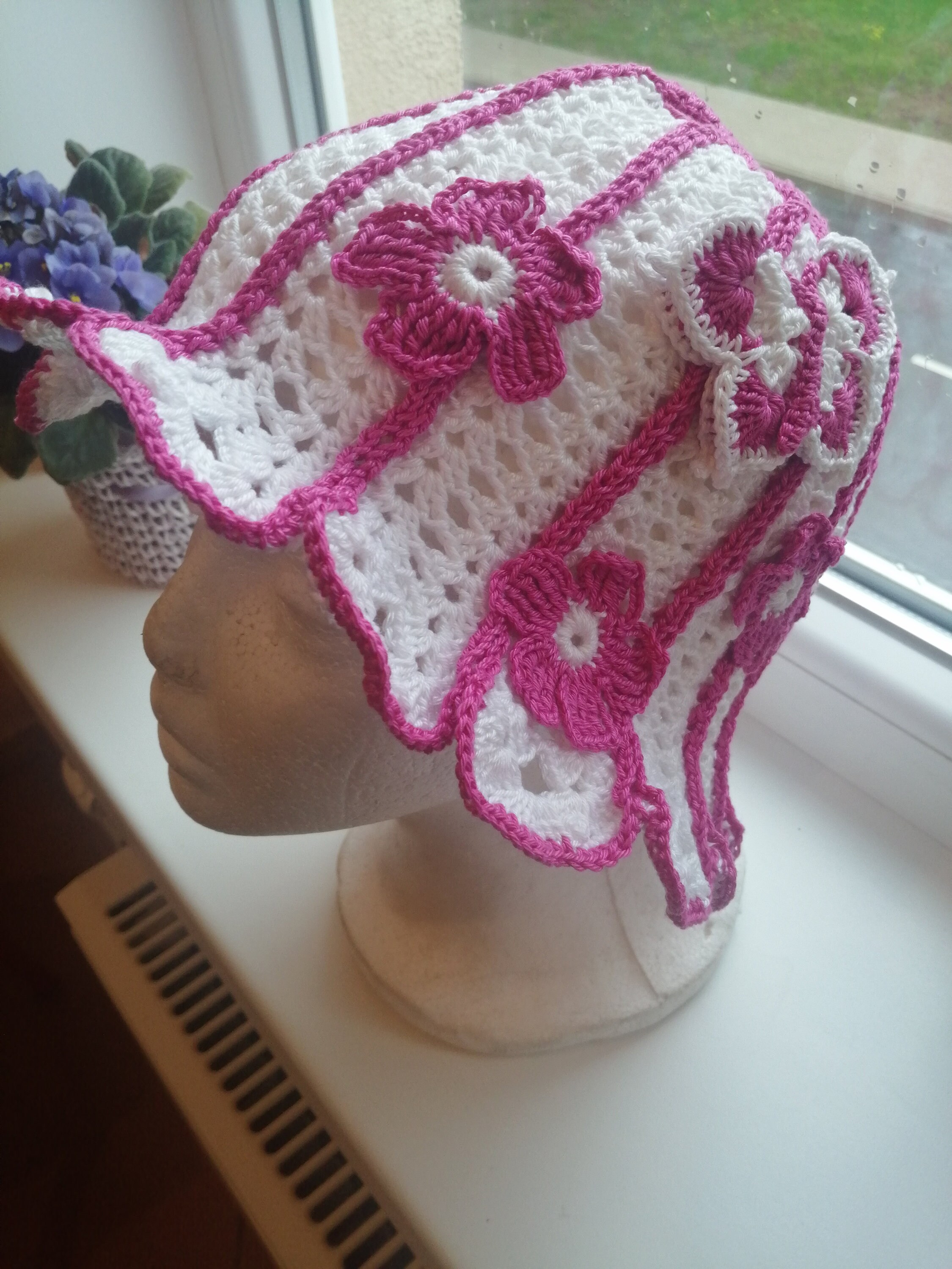 Butterfly crochet hat Butterfly summer hat Etsy