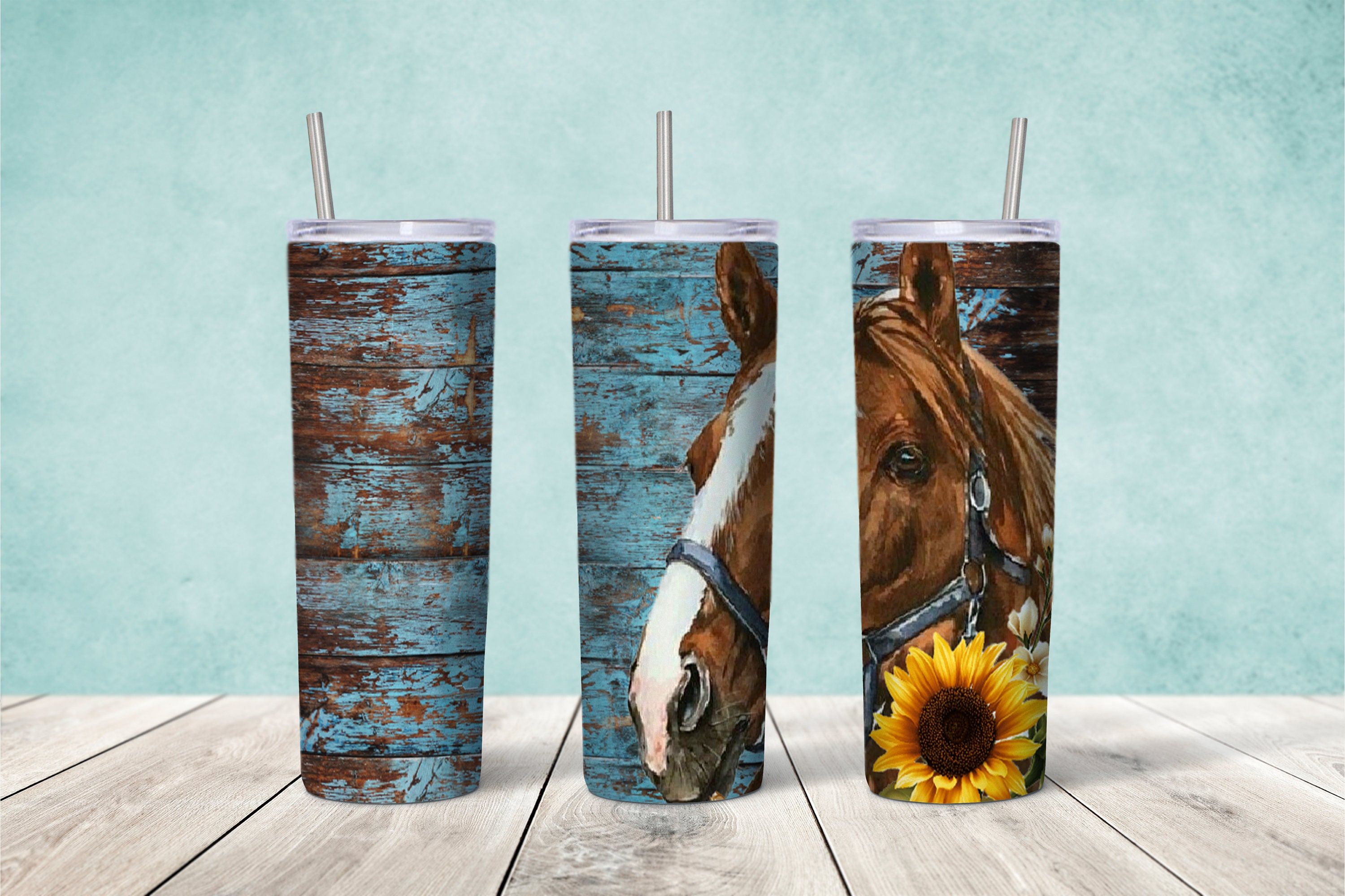 Horse Tumbler Wrap 20oz 300dpi PNG DIGITAL DOWNLOAD - Etsy
